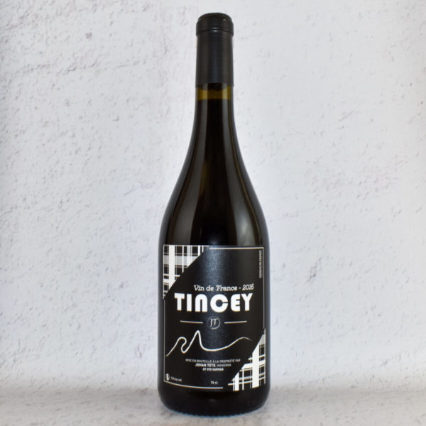 vin rouge naturel - Tincey 2016 de johan tête