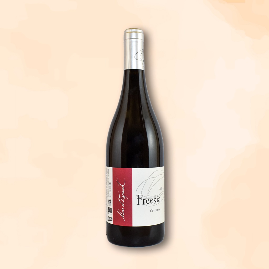 Freesia rouge - vin biodynamique - mas d'espanet