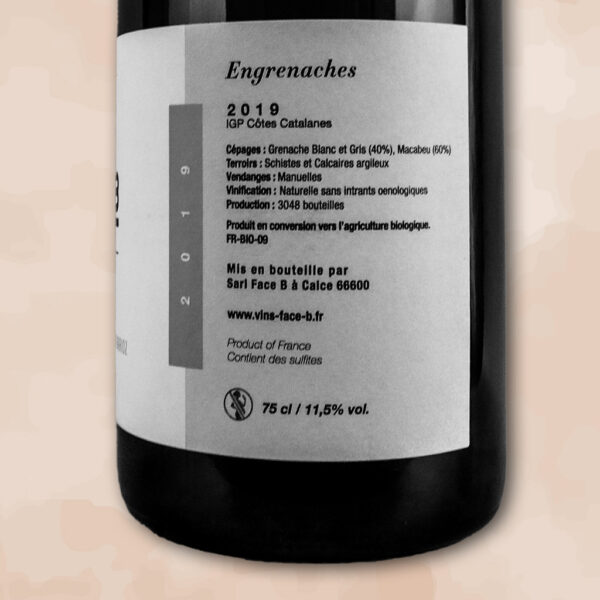 engrenaches - vin nature - face b