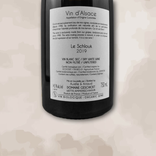 Le Schlouk - vin naturel - Domaine Geschickt