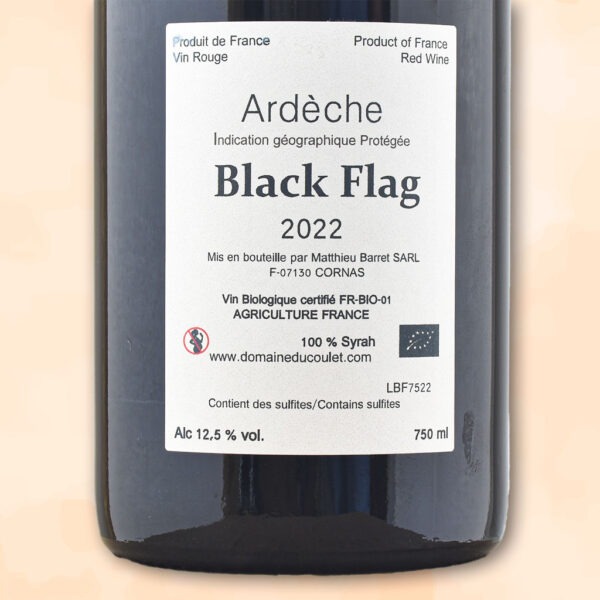 Black Flag - vin naturel - Matthieu Barret