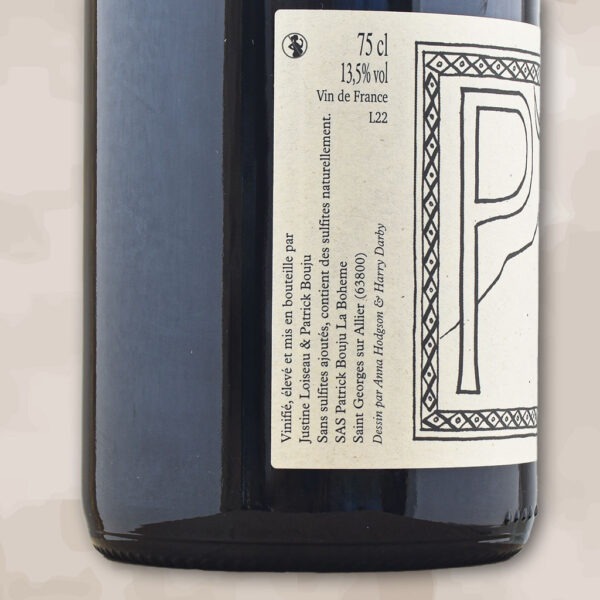 P Pinot noir - vin naturel - Patrick Bouju
