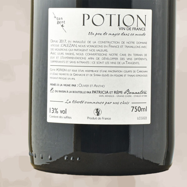 potion - vin nature - domaine de l alezan