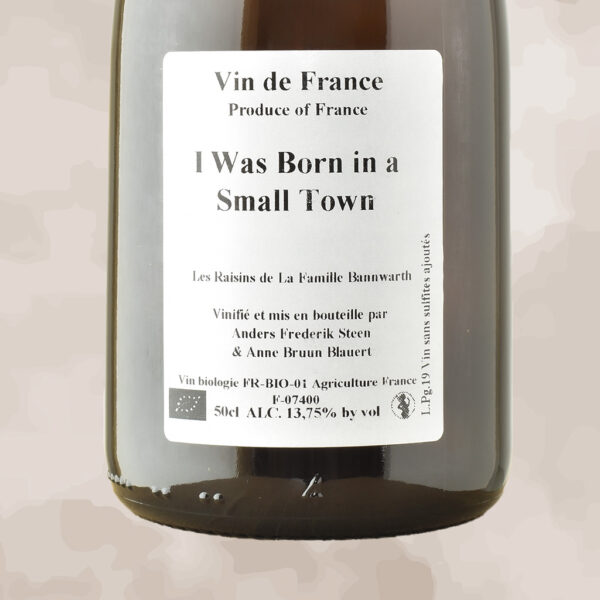 i was born in a small town - vin naturel - anders frederik steen