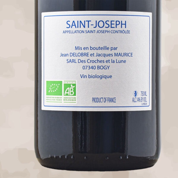 saint joseph halo sur le baudet - vin naturel - la ferme des sept lunes