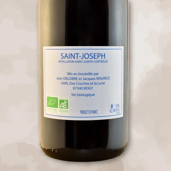 saint joseph halo sur le baudet - vin naturel - la ferme des sept lunes