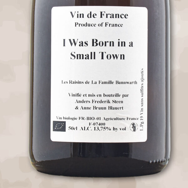 i was born in a small town - vin naturel - anders frederik steen