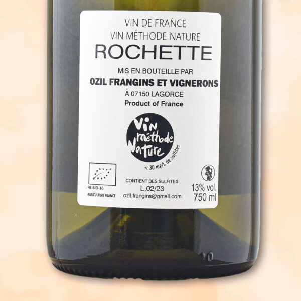 Rochette - vin naturel - domaine ozil