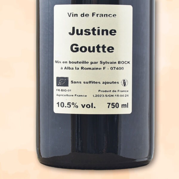 justine goutte - vin naturel - sylvain bock