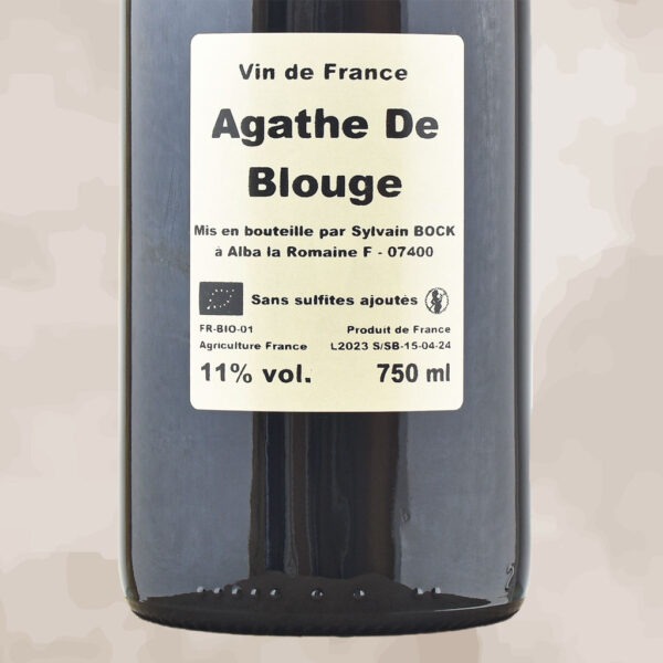 agathe de blouge - vin nature - sylvain bock