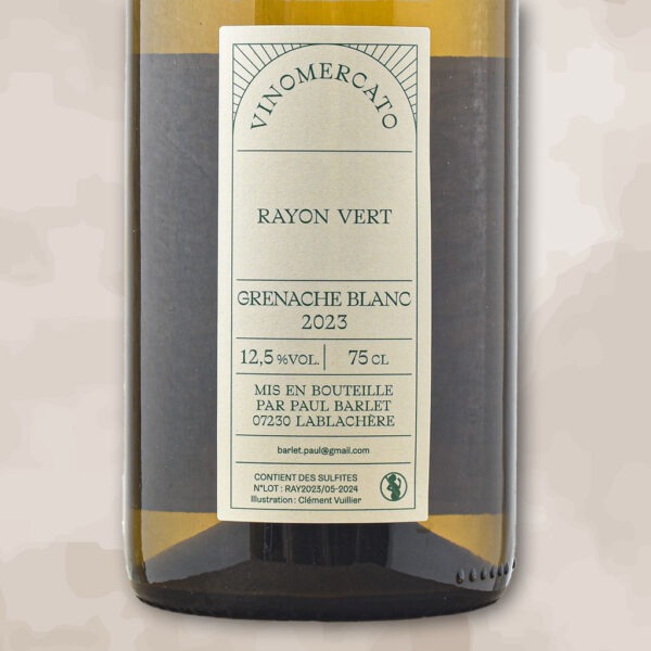 rayon vert - vin nature - paul barlet