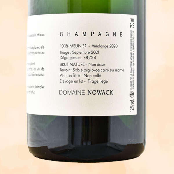 fontinette - champagne nature - domaine nowack