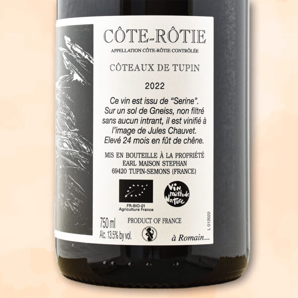 coteaux de tupin - vin nature cote rotie - maison stephan