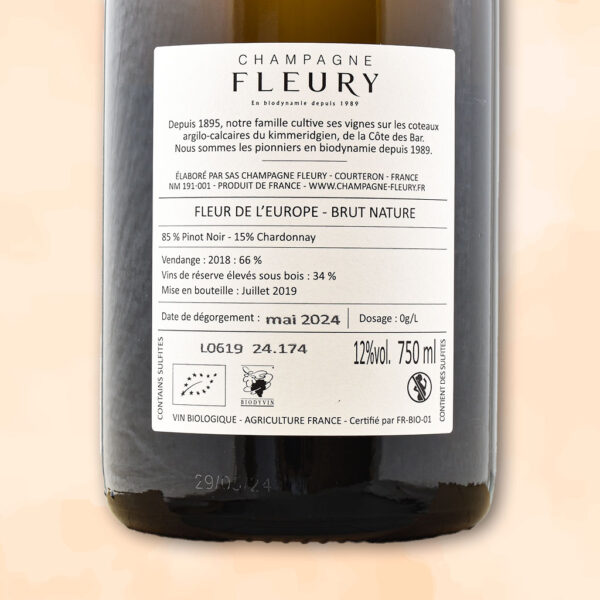 fleur de l europe - champagne nature - champagne fleury