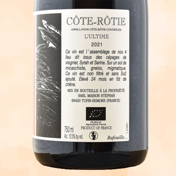 l ultime - vin nature cote rotie - maison stephan