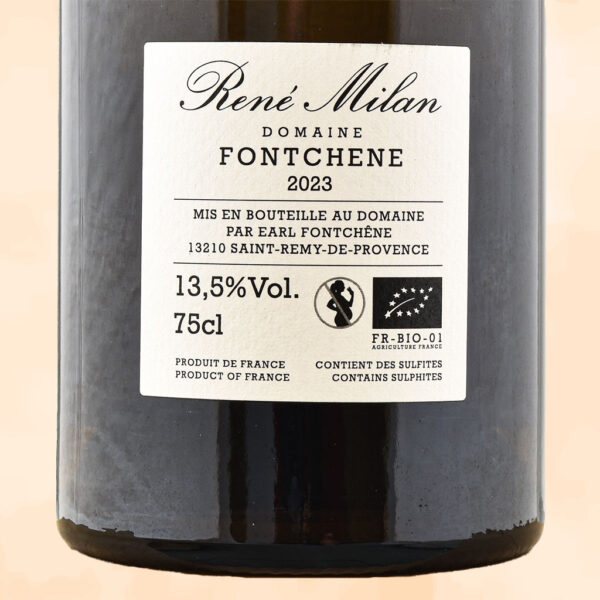 les antiques blanc - vin biodynamique - domaine fontchene rene milan