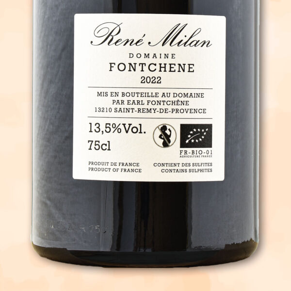 les antiques rouge - vin biodynamique - domaine fontchen rene milan