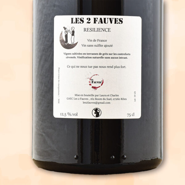 resilience - vin nature - les 2 fauves