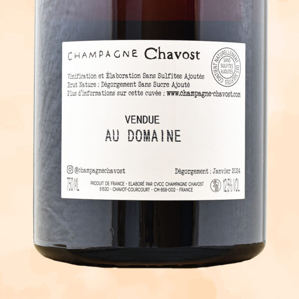 rose de saignee - champagne nature - champagne chavost