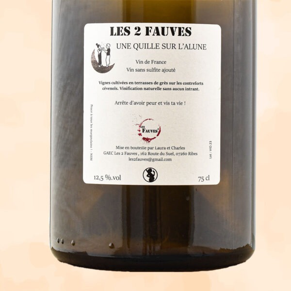 une quille sur l alune - vin nature - les 2 fauves