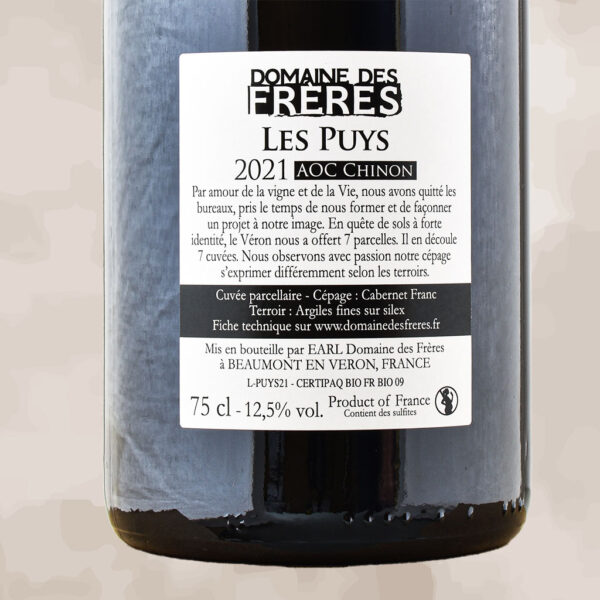 les puys - vin nature de loire - domaine des freres