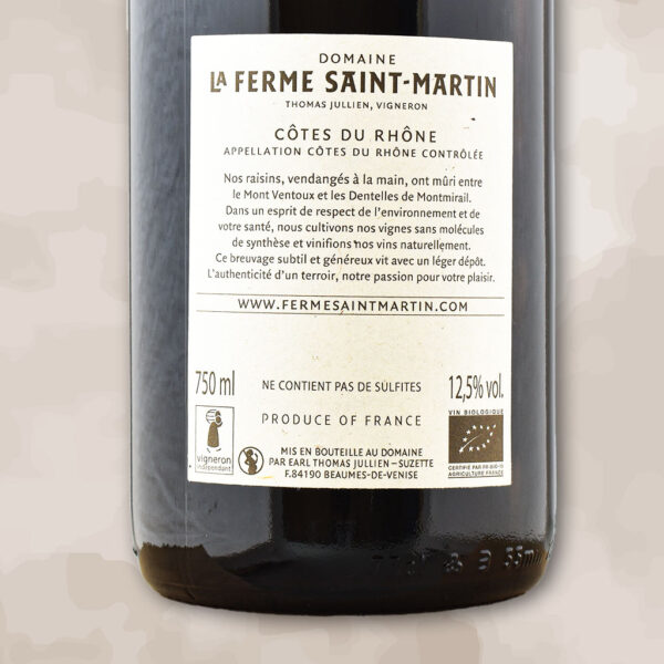 les romanins - vin nature - la ferme saint martin