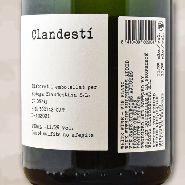 ancestral confiscat - vin nature d espagne - bodega clandestina