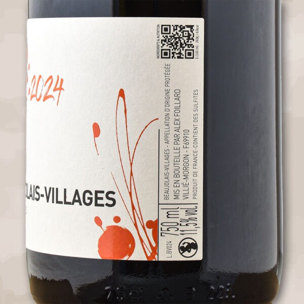 Beaujolais Village - vin nature - Alex Foillard