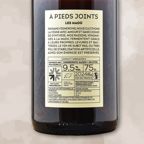 a pieds joints - vin naturel du luberon - les maou