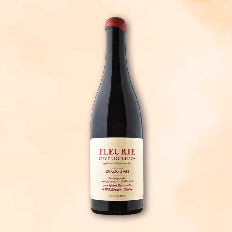 fleurie cuvee du chaos - vin naturel du beaujolais - yann bertrand les betrand