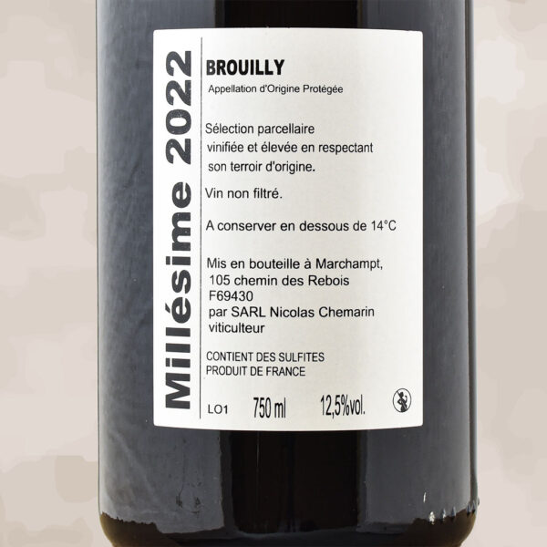 saburin brouilly - vin naturel - nicolas chemarin ptit grobis
