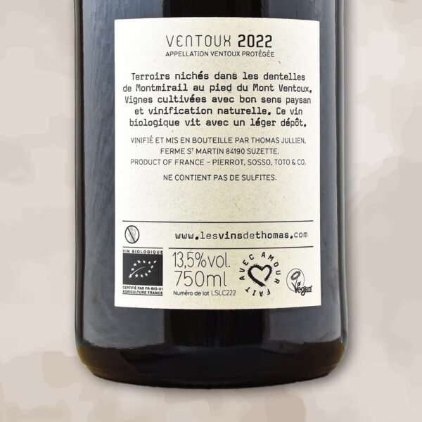 sur le caillou - vin nature - les vins de thomas ventoux